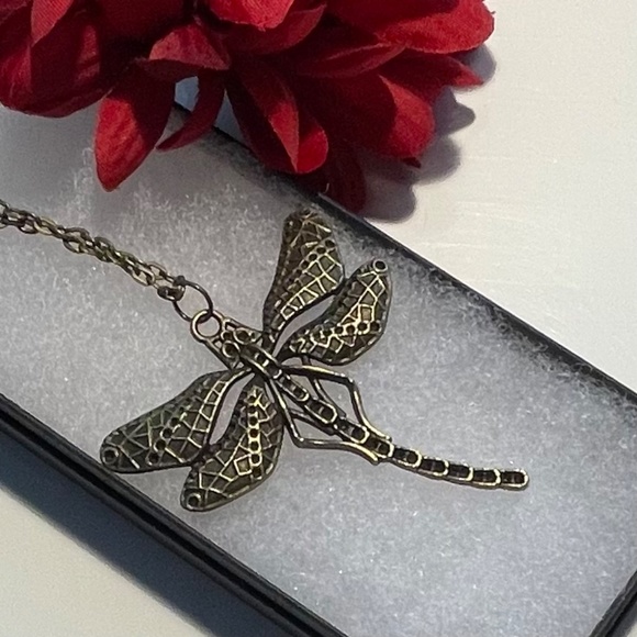 🦋NIB 🌸3/$25 Dragonfly Pendant + chain | 20" - Picture 13 of 13